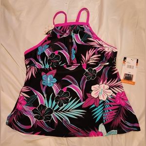 Tankini Zeroxposur Fuchsia top Sz. L